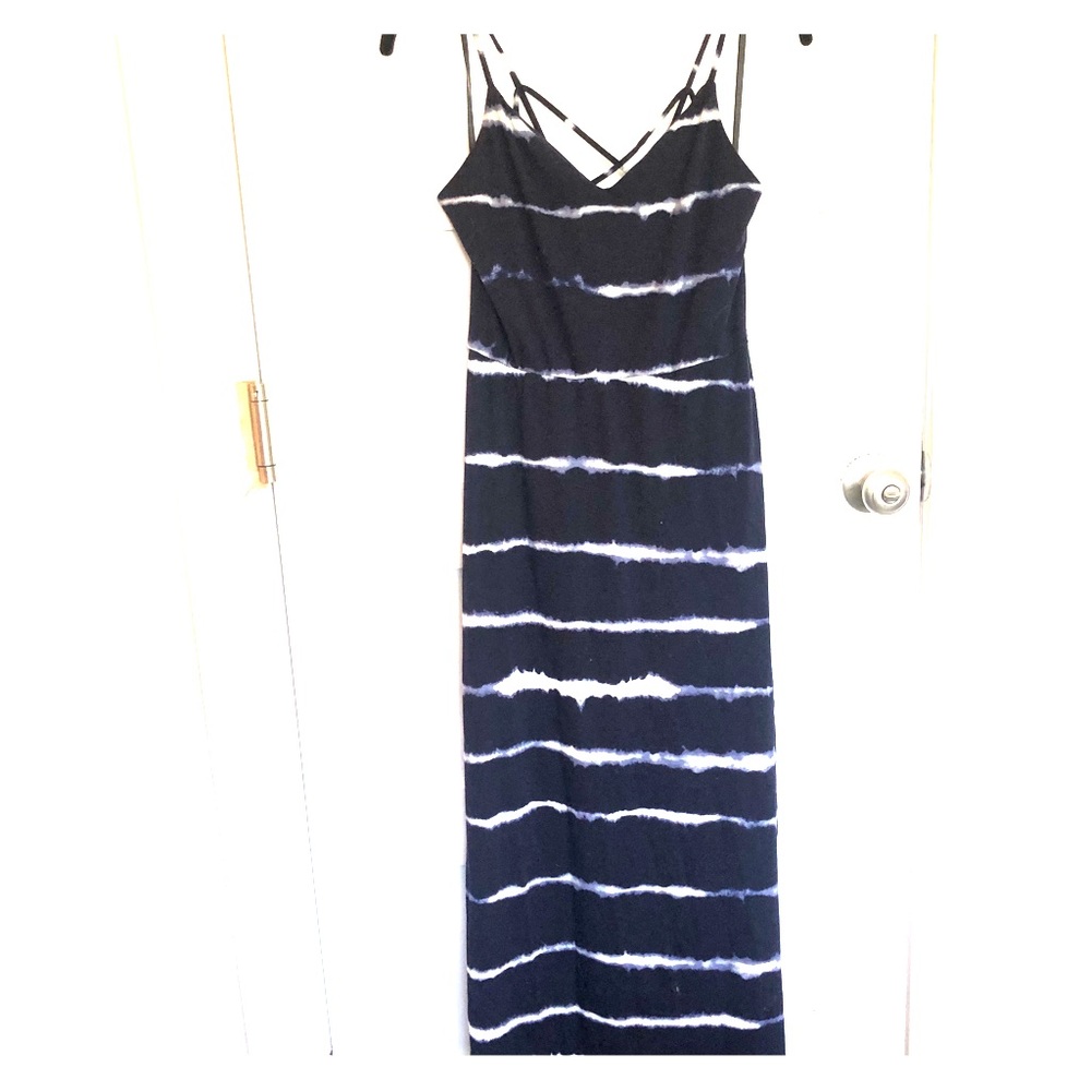 Fortune + Ivy navy dye maxi dress